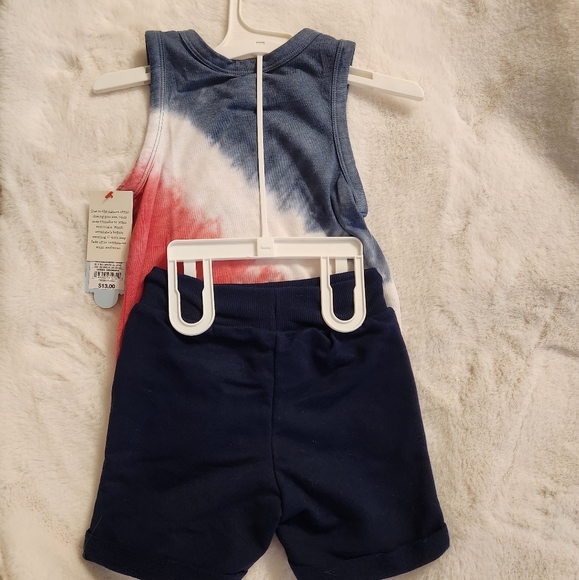 Cat & Jack Tie Dye Tank & Short Two Piece Set New With Tag Size 18 mos - Picture 2 of 10